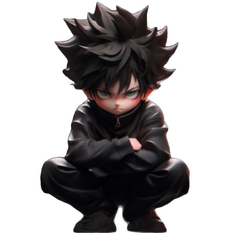 Jujutsu Kaisen Crouching Fushiguro Figure PVC Statue Anime Model Desktop Decoration Birthday Gift - Image 2