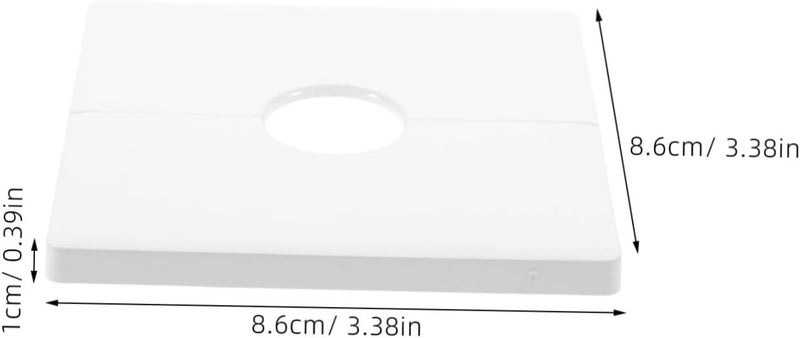 Uonlytech 2pcs Adhesive Wall Plate Cable Pass Through and Outlet Shield Easy Installation for Use Solid Decorative Design for Versatile Connectivity - Image 2