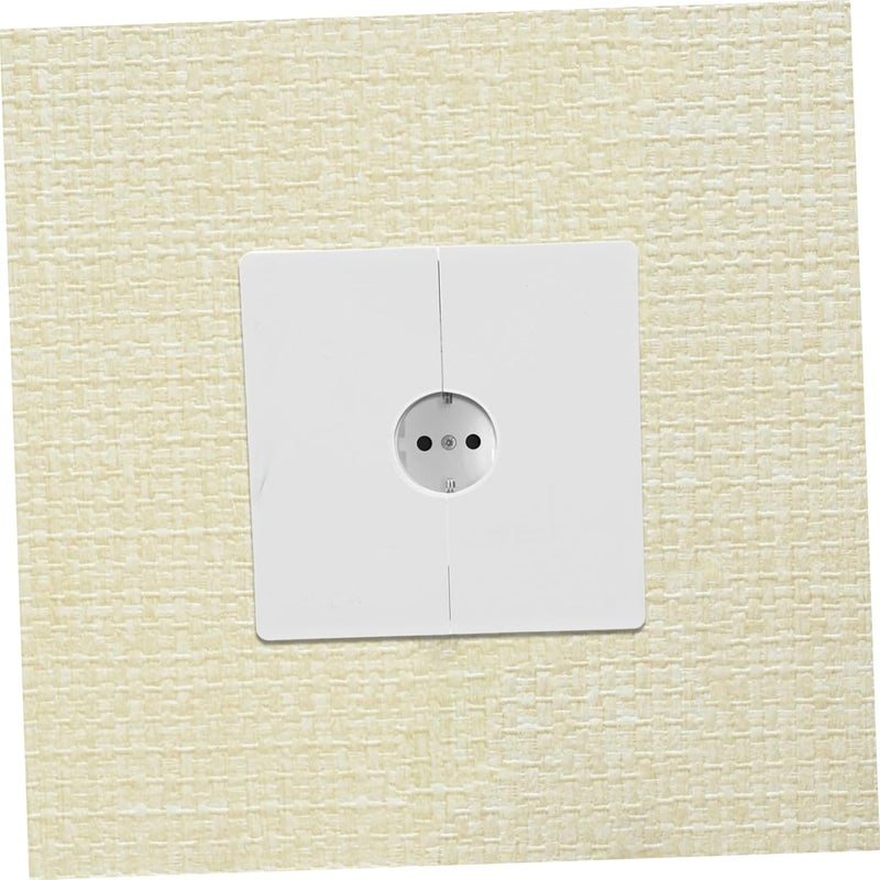 Uonlytech 2pcs Adhesive Wall Plate Cable Pass Through and Outlet Shield Easy Installation for Use Solid Decorative Design for Versatile Connectivity - Image 5