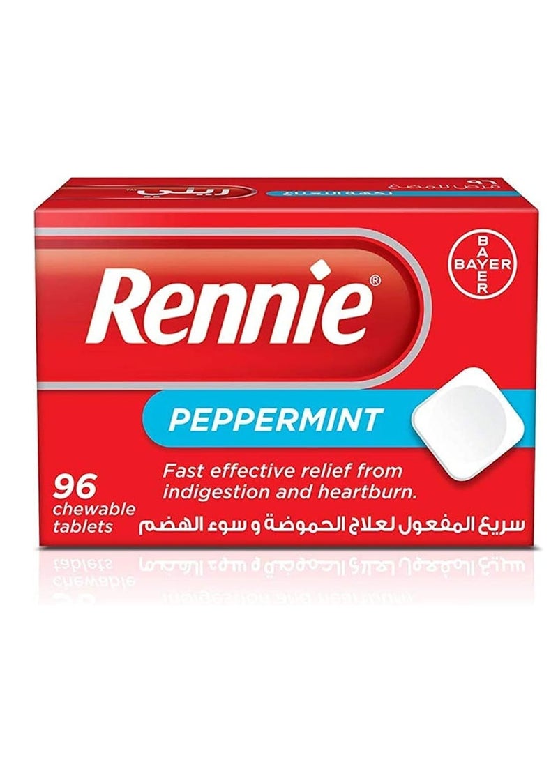RENNIE Rennie Peppermint Chewable Tablets 96's 