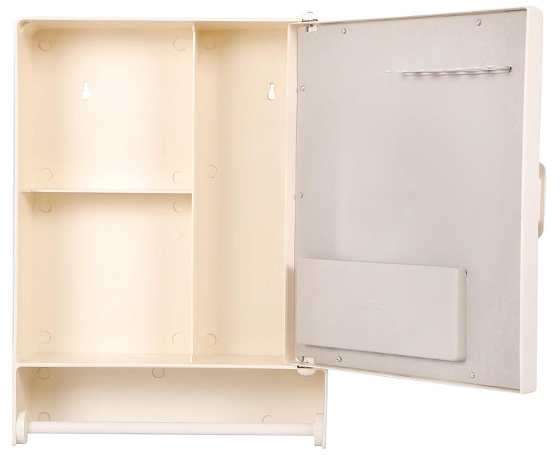 Zoom Modern Bathroom Cabinet Glossy Finish Ivory ET004 - Image 3