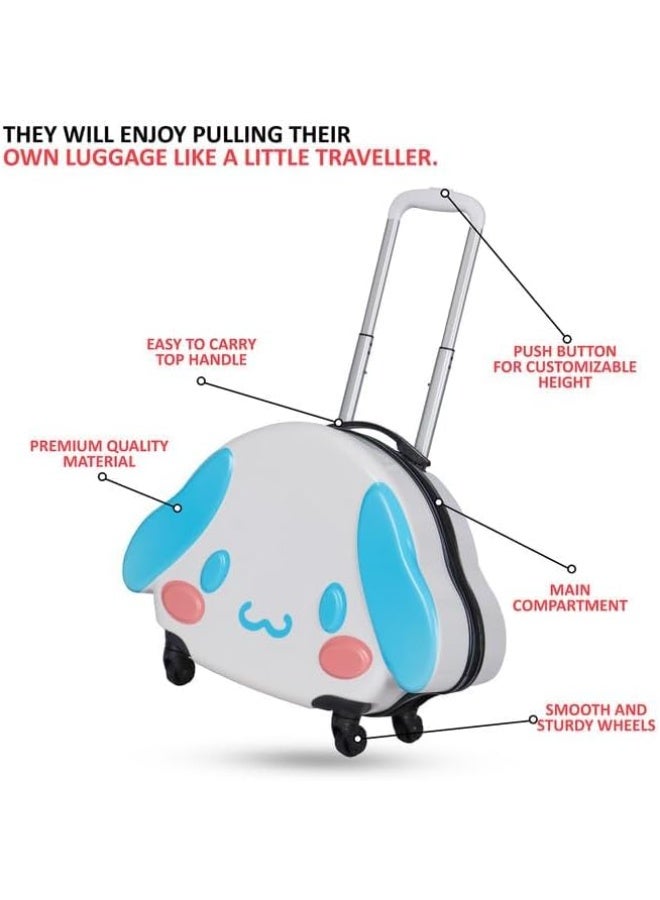 3D Kids Luggage with Wheels,18" Rolling Suitcase with Hard Shell, Toddler Carry On Luggage - Image 5