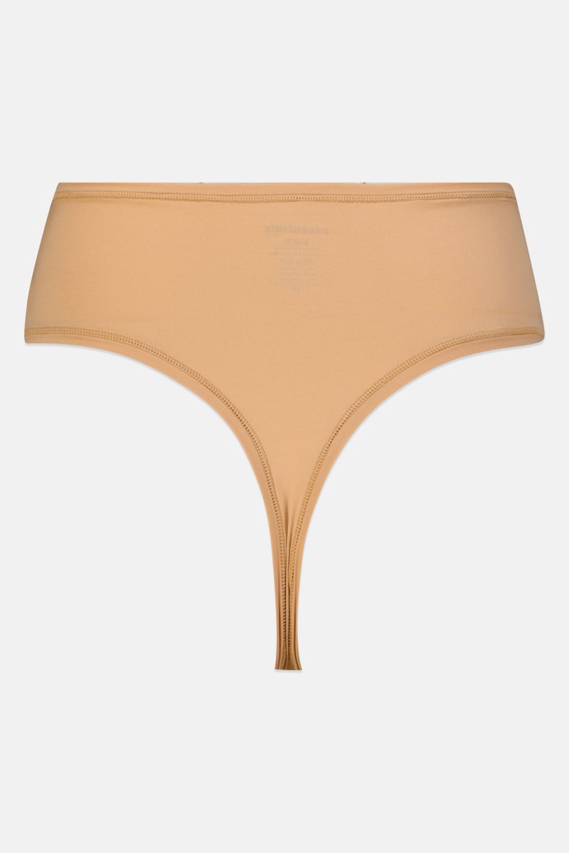 Rene Rofe Essential By Rene Rofe Women 5 Pcs Plain High Waist Thongs, Multicolor - Image 3