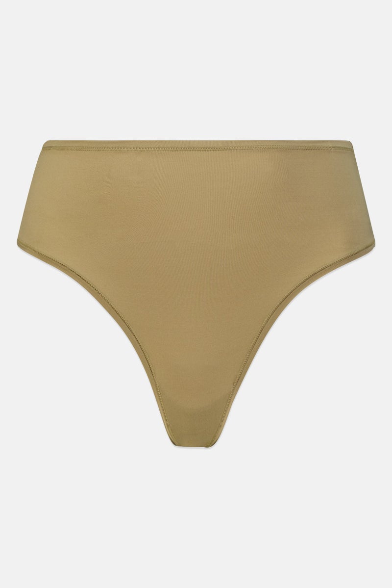 Rene Rofe Essential By Rene Rofe Women 5 Pcs Plain High Waist Thongs, Multicolor - Image 5