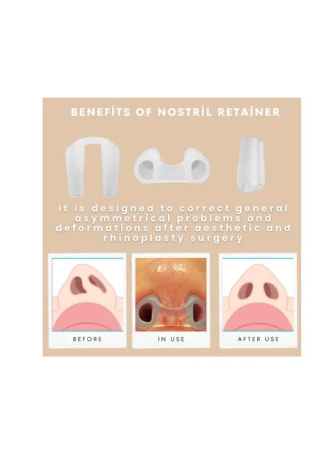 Sanitary silicone nose stabilizer for the face and original microporous adhesive, surgical nose pad, nose stabilizer for rhinoplasty, surgical stabilizer, 100% silicone nose stud - Image 3