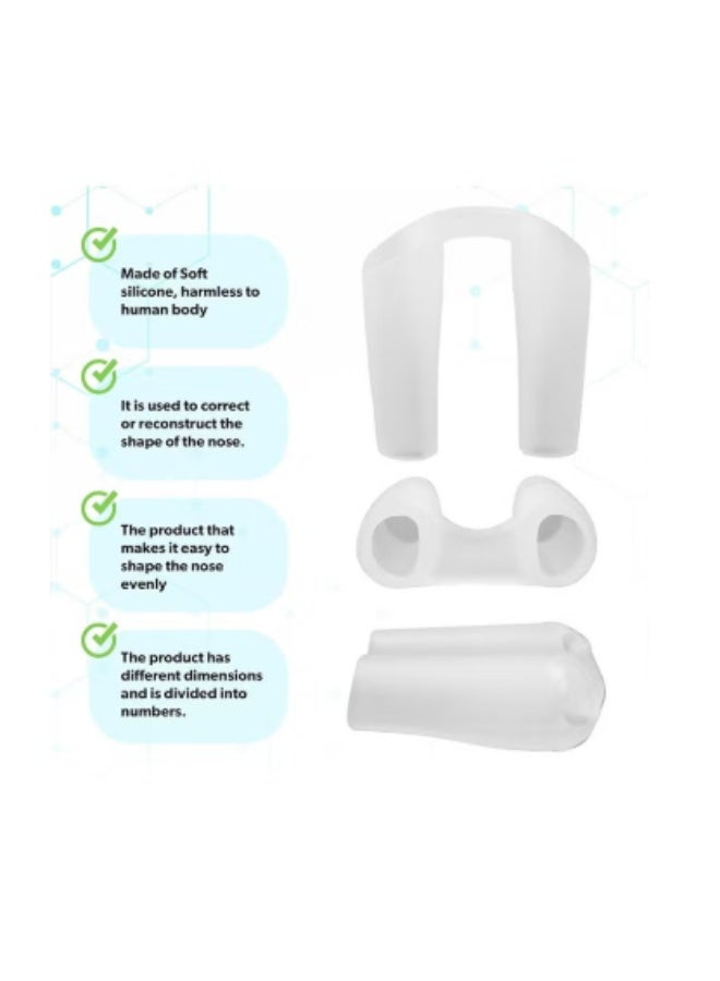 Sanitary silicone nose stabilizer for the face and original microporous adhesive, surgical nose pad, nose stabilizer for rhinoplasty, surgical stabilizer, 100% silicone nose stud - Image 4