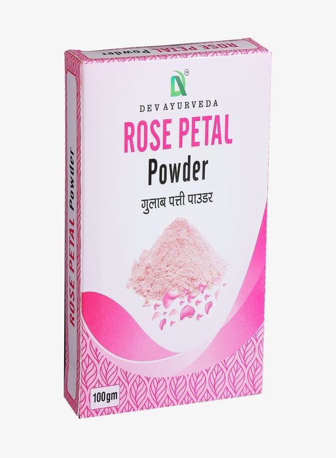 Dev Ayurveda Rose Petal Powder 200Gm. (100gm X 2) For Glowing Skin - Image 1