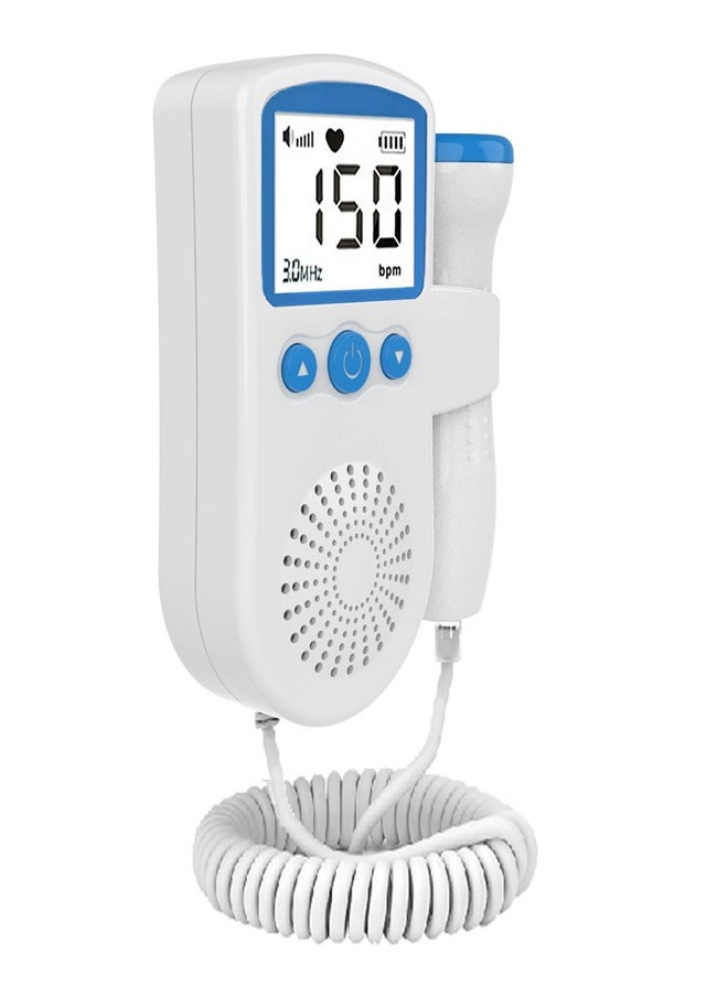Generic - Doppler Fetal Rate Monitor Baby Fetal Sound Heart Detector Lcd Display（blue ） - Image 1