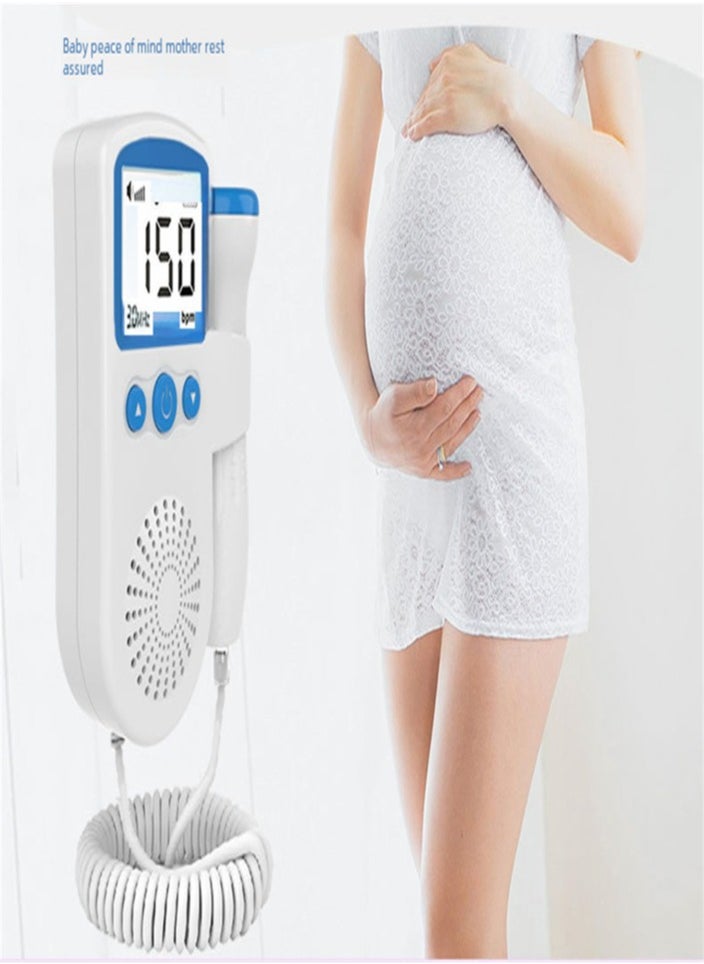 Generic - Doppler Fetal Rate Monitor Baby Fetal Sound Heart Detector Lcd Display（blue ） - Image 1