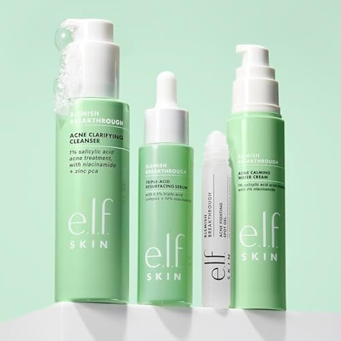 elf e.l.f. SKIN Blemish Breakthrough Clarifying Cleanser, Gel Cleanser For Removing Makeup, Controlling Oil & Clarifying Pores, 1% Salicylic Acid - Image 4