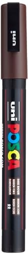 POSCA قلم طلاء بوسكا، PC-3M رفيع، بني داكن - Image 1