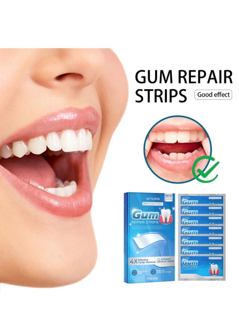 Jay Suing - JAY SUING 7 PCS Effective Natural Bright White Tooth Whitening Strips: Reduced Sensitivity, Removes Coffee/Soda/Tea Stains - Image 1