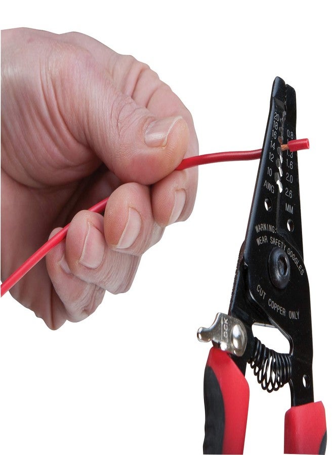 Performance Tool W86504 6-Inch Multi-Wire Cutter, Stripper and Pliers with Non-Slip Grip Handles for 10-20 AWG Solid and Stranded Copper Wire - Image 2
