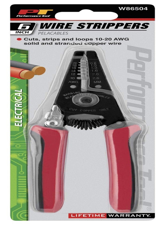 Performance Tool W86504 6-Inch Multi-Wire Cutter, Stripper and Pliers with Non-Slip Grip Handles for 10-20 AWG Solid and Stranded Copper Wire - Image 3
