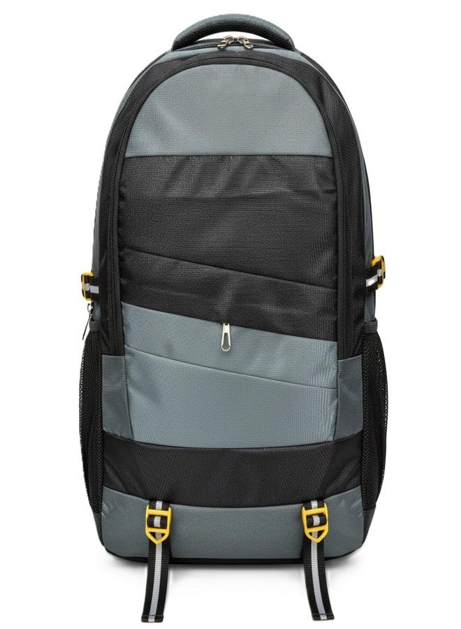 Stylbase Polyester 45L Travel Backpack Bag Rucksack for Men & Women - Expedition | Unisex Durable Lightweight & Stylish - Perfect for Travelling, Trekking, and Hiking Work (Grey) - Image 1