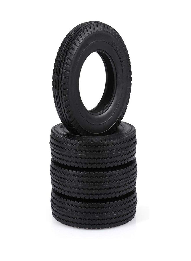 GoolRC 4pcs Trailer Car Rubber Tires for 1/14 Tamiya Tractor Truck RC Climber Trailer - Image 3