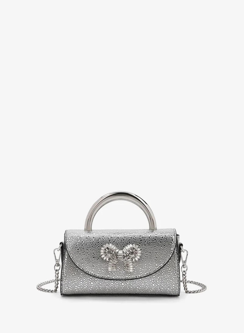 سيليست Diamante Embellished Crossbody Bag With Button Closure Ramadan Collections