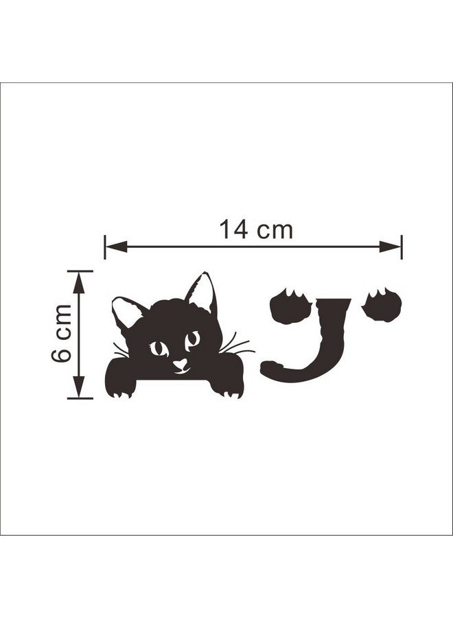 Decaltor Cat Wall Stickers Light Switch Decor Decals Art Mural Baby Nursery Room - Image 3
