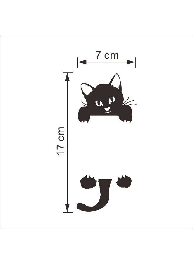 Decaltor Cat Wall Stickers Light Switch Decor Decals Art Mural Baby Nursery Room - Image 4