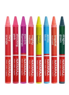 8-Piece Neon Wax Crayons Multicolour - pzsku/Z7E59E4DF04D6D72B3FADZ/45/_/1718958345/54991b2d-980d-4685-bdfb-477ac26d9777