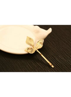 Yueton 3 Pairs Athena Olive Branch Leaves Barrettes Bobby Pin Hair Clips Bride Headwear Edge Clip Clamps (1+3+5 Leaves)  - Image 2