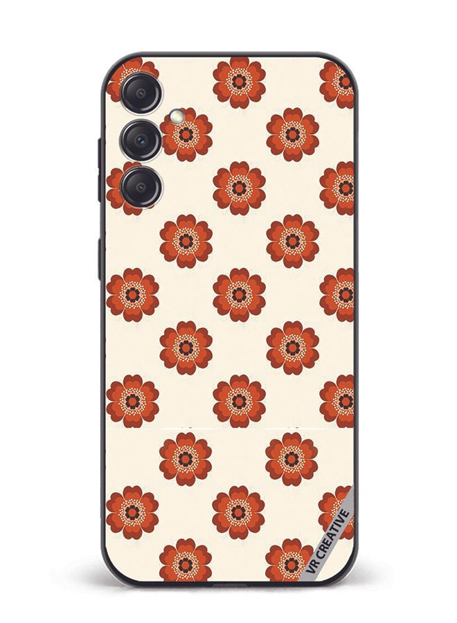 VR CREATIVE Protective Case Cover For Samsung Galaxy A34 Flower Design Multicolour - Image 1