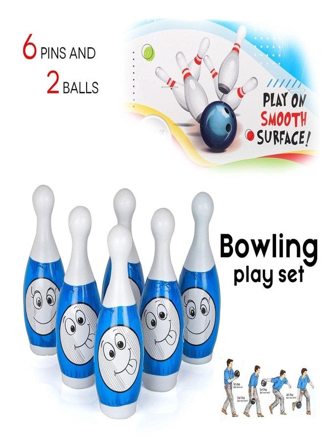 Globular Bowling Play Game Set for Kids 6 Pins 2 Ball Sport Toys Gift for Boys and Girls Family Game, Friends with Party, Indoor, Outdoor, Game for Kids & Adult - Multicolor - Image 4