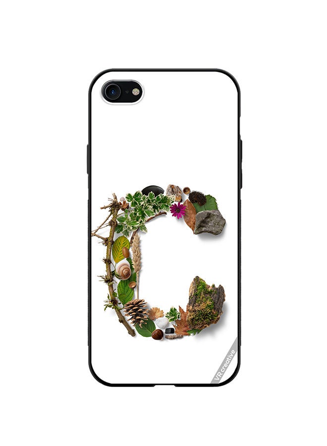 VR CREATIVE Protective Case Cover For Apple iPhone 7/8/SE 2020 Alphabet C Design Multicolour - Image 1