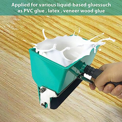 Serplex® 6 Inch Glue Applicator Roller 320ml Portable Manual Liquid Glue Saving Applicator Roller Portable Hand-Powered Woodworking Tool for Carpenter Woodworking DIY Coating - Image 4