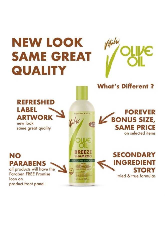 VITALE Olive Oil Foam Wrap Hair Lotion, 8 fl oz - Flake-Free Anti-Breakage Styling - for Men & Women - Safe for Color Treated Scalp - Moisturize for All Hair Types  - Image 2