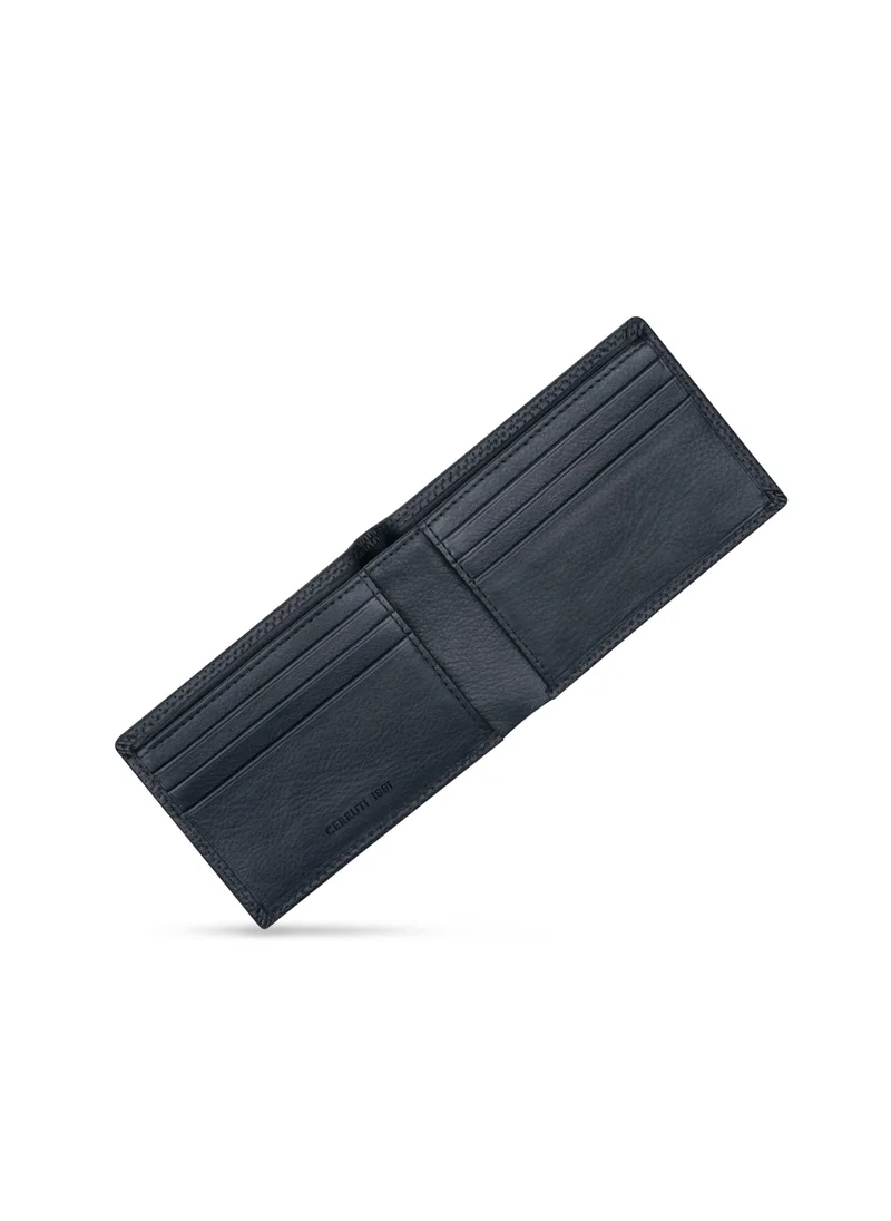 شيروتي 1881 Blue Leather Wallet For Men's