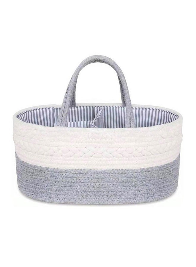 Little Story Baby Diaper Caddy With Changing Mats 50 Count - Grey  - Image 2