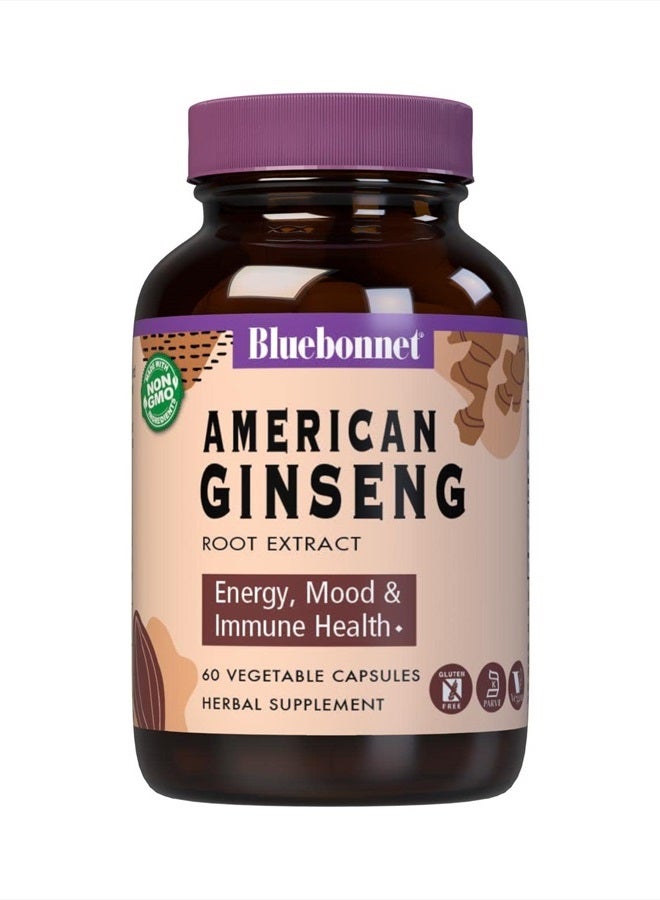 Bluebonnet مستخلص جذر الجينسنغ الأمريكي، 60 حبة - Image 4
