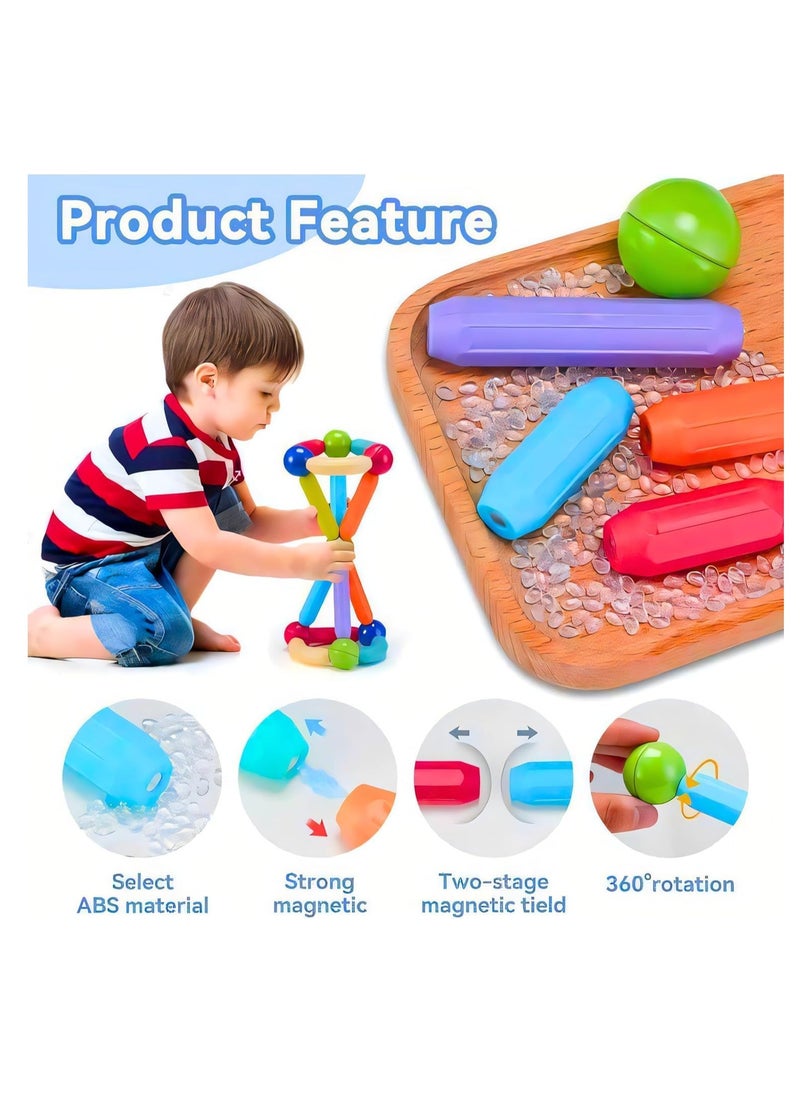 ARGT ARGT Magnetic Sticks & Balls Building Set | 42 PCS STEM Educational Construction Toy for Kids | Creative Magnetic Learning & Play  - Image 5