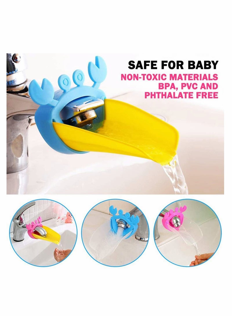KASTWAVE Faucet Extender for Kids & Toddlers 4 Pack - Sink Handle Extender with Leaf Shape Design for Kitchen Bathroom Sink Extension, Tap Faucet Extender for Kids Hand Washing Guide - Image 4