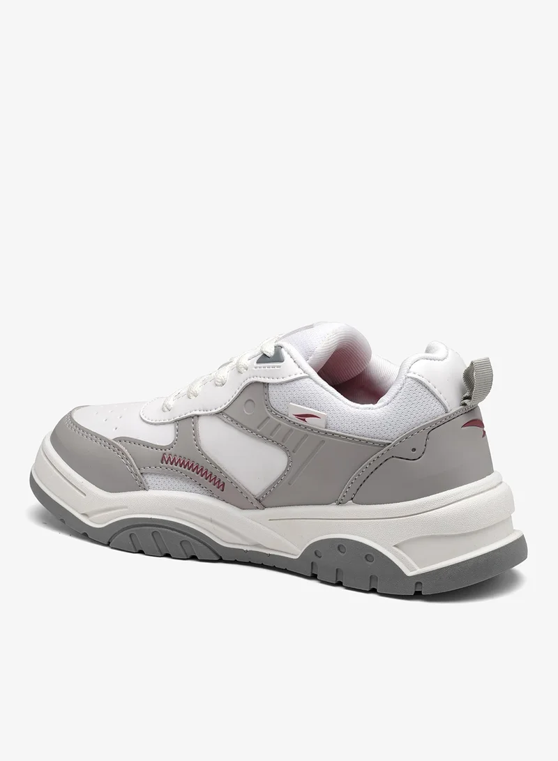 Asian  Stylish White and Grey Sneakers for Women and Girls for Women | Best Price UAE