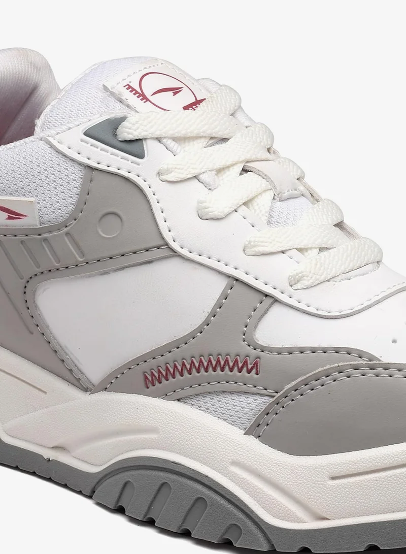 Asian  Stylish White and Grey Sneakers for Women and Girls for Women | Best Price UAE