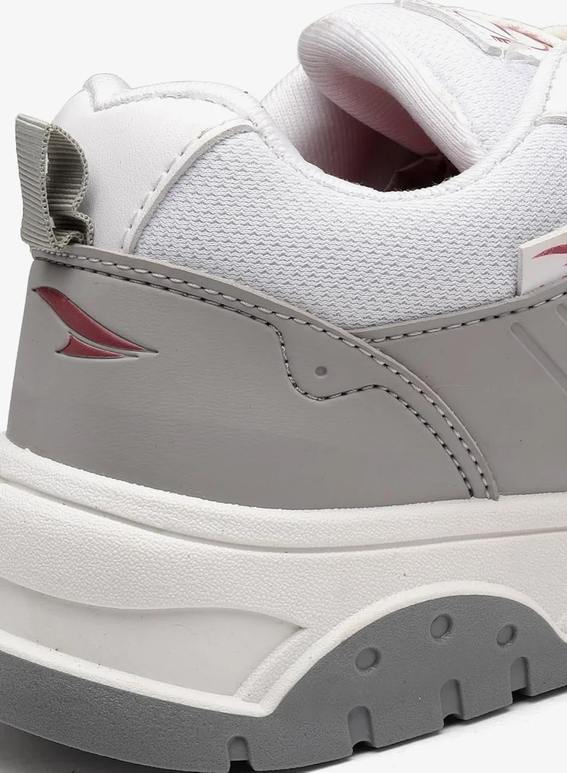 Asian  Stylish White and Grey Sneakers for Women and Girls for Women | Best Price UAE