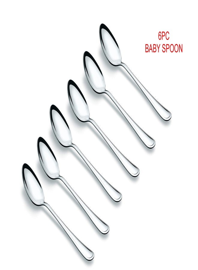 Tiara Royal - 24 Piece Stainless Steel Cutlery Set, (6PC Dinner Spoon, 6PC Baby Spoon, 6PC Baby Fork, 6PC Tea Spoon) Gift Sets - Image 5