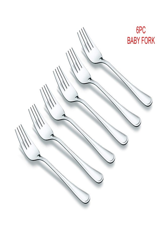 Tiara Royal - 24 Piece Stainless Steel Cutlery Set, (6PC Dinner Spoon, 6PC Baby Spoon, 6PC Baby Fork, 6PC Tea Spoon) Gift Sets - Image 4