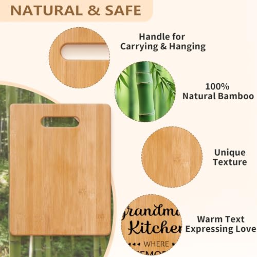Milcier Grandma Gifts, Grandma Birthday Gifts, Unique Grandma's Cutting Board, Best Christmas Birthday Mothers Day Gifts for Grandmother Nana Granny from Granddaughter Grandson - Image 4