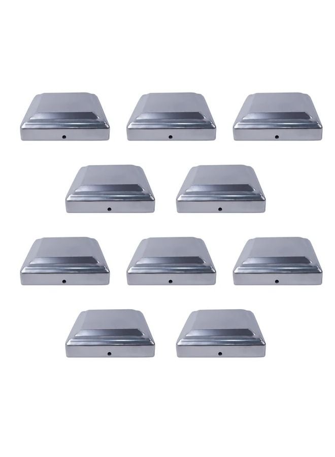 Wrought Iron Fence Post Caps 10PCS Decorative Cover Rust Resistant Durable - Image 1