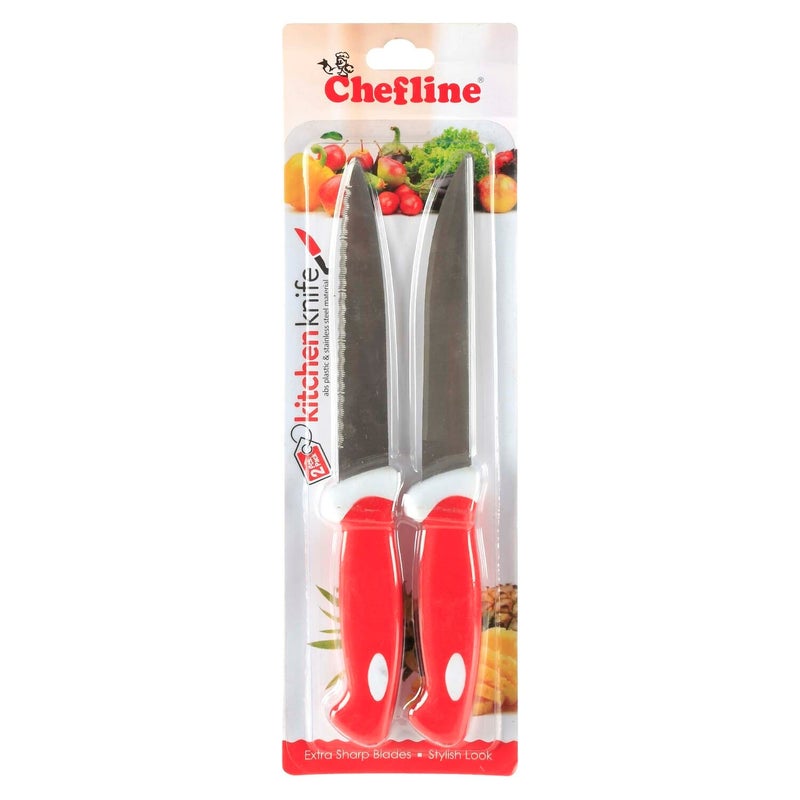 Chefline Kitchen Knife, 2 Pcs, 9 incheses, IND