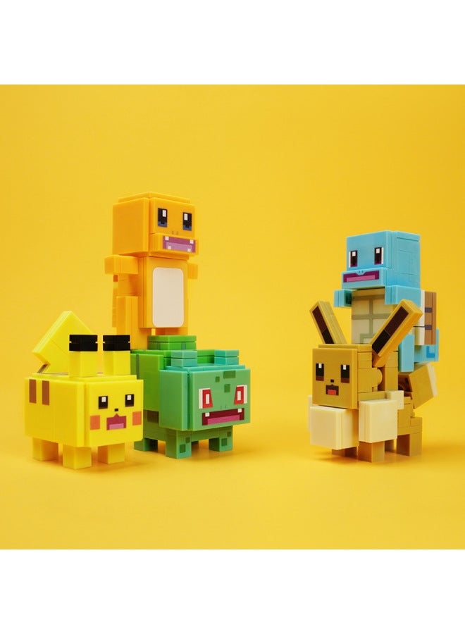 Pokemon Adventure Enlightenment Building Blocks 73011-13 Blind Box Assembly Toy Pikachu Figurine Children's Gift-Color:73014-4 Elf Ball Trolley - Image 4