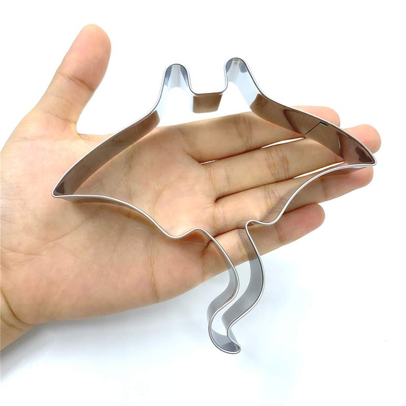 LILIAO Manta Cookie Cutter - 4.5 x 4.5 inches - Stainless Steel - Image 4