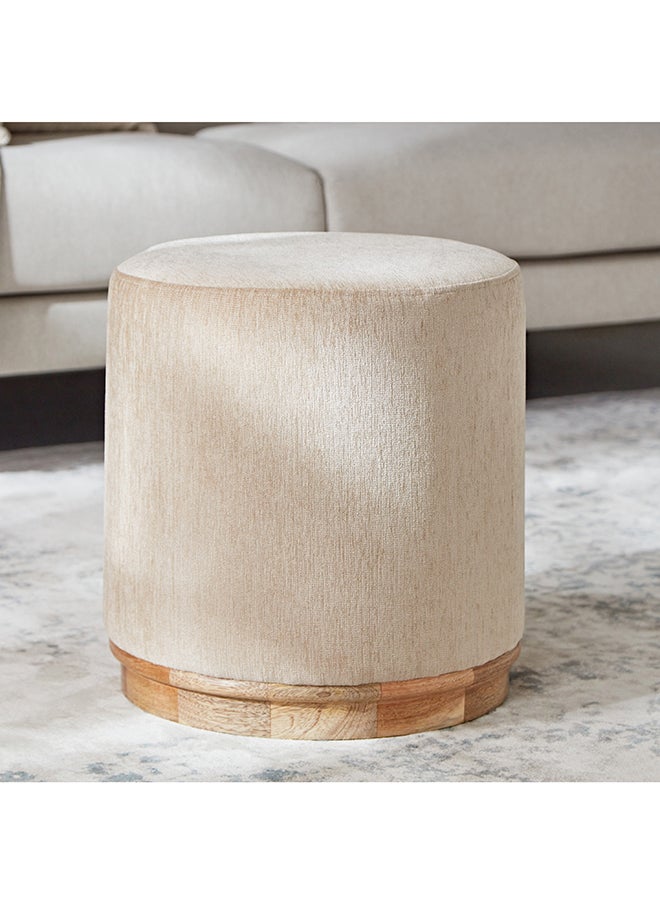 Home Box Beige Fabric Ottoman  - Image 1