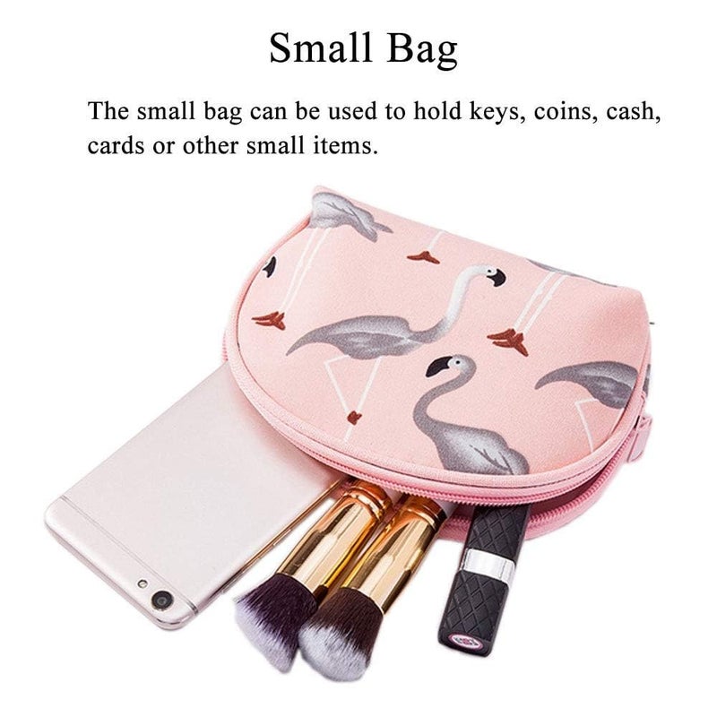 Sohansh Cosmetic Organizer Set of 3 Makeup Bags Large Medium Small Zipper Pouches for Women Girls Transparent Travel Kit for Toiletries Vanity and Makeup Storage - Image 3