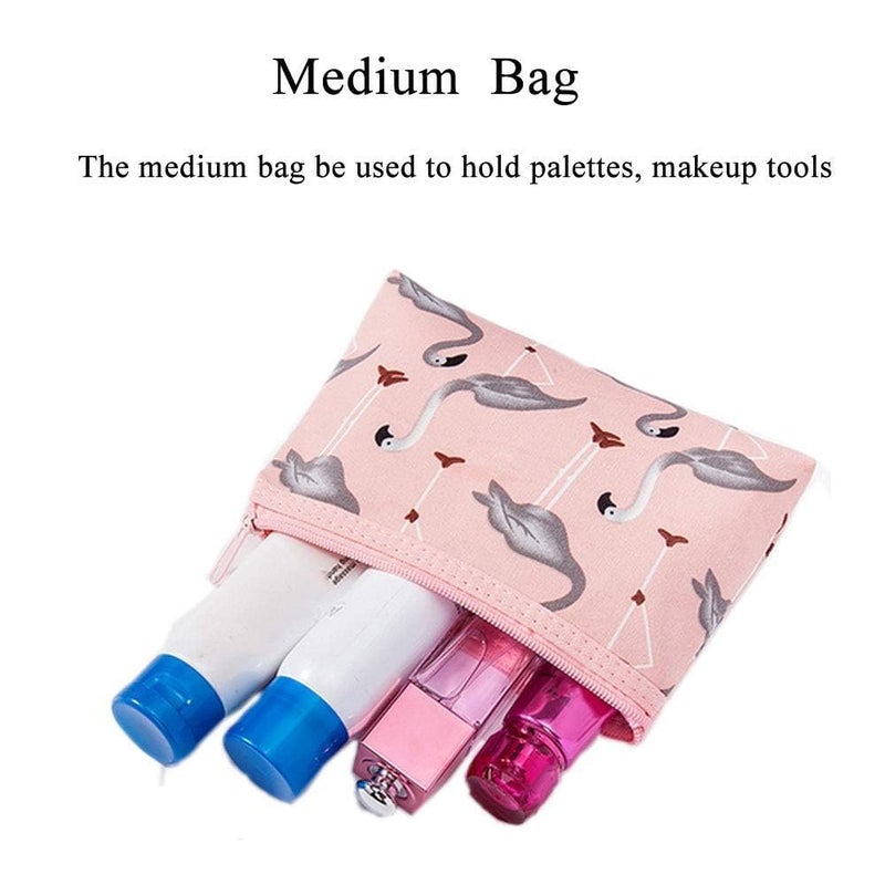 Sohansh Cosmetic Organizer Set of 3 Makeup Bags Large Medium Small Zipper Pouches for Women Girls Transparent Travel Kit for Toiletries Vanity and Makeup Storage - Image 4