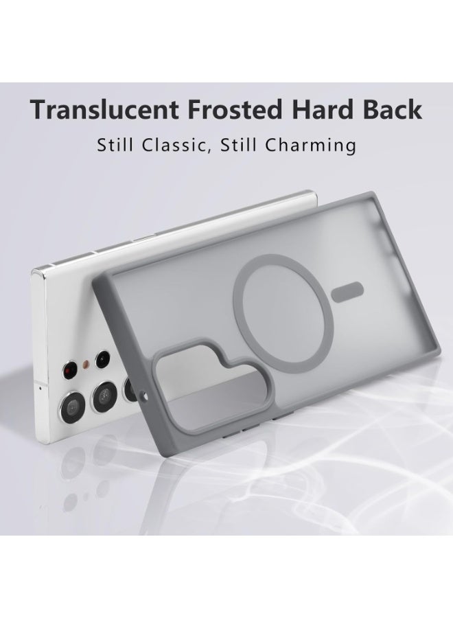 أكاليكس جراب مغناطيسي لهاتف سامسونج جالاكسي إس 26 ألترا، ظهر غير لامع شفاف، جراب مغناطيسي مقاوم للصدمات متوافق مع ماج سيف، لهاتف سامسونج جالاكسي إس 26 ألترا (تيتانيوم طبيعي) - Image 2