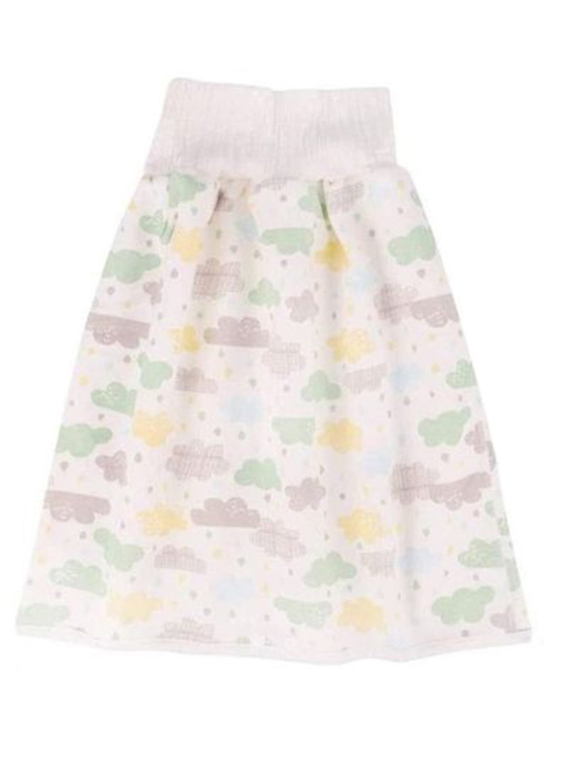 Toddler Training Waterproof Diaper Skirt For Baby Girls, 2-Piece - Multicolour - Image 2